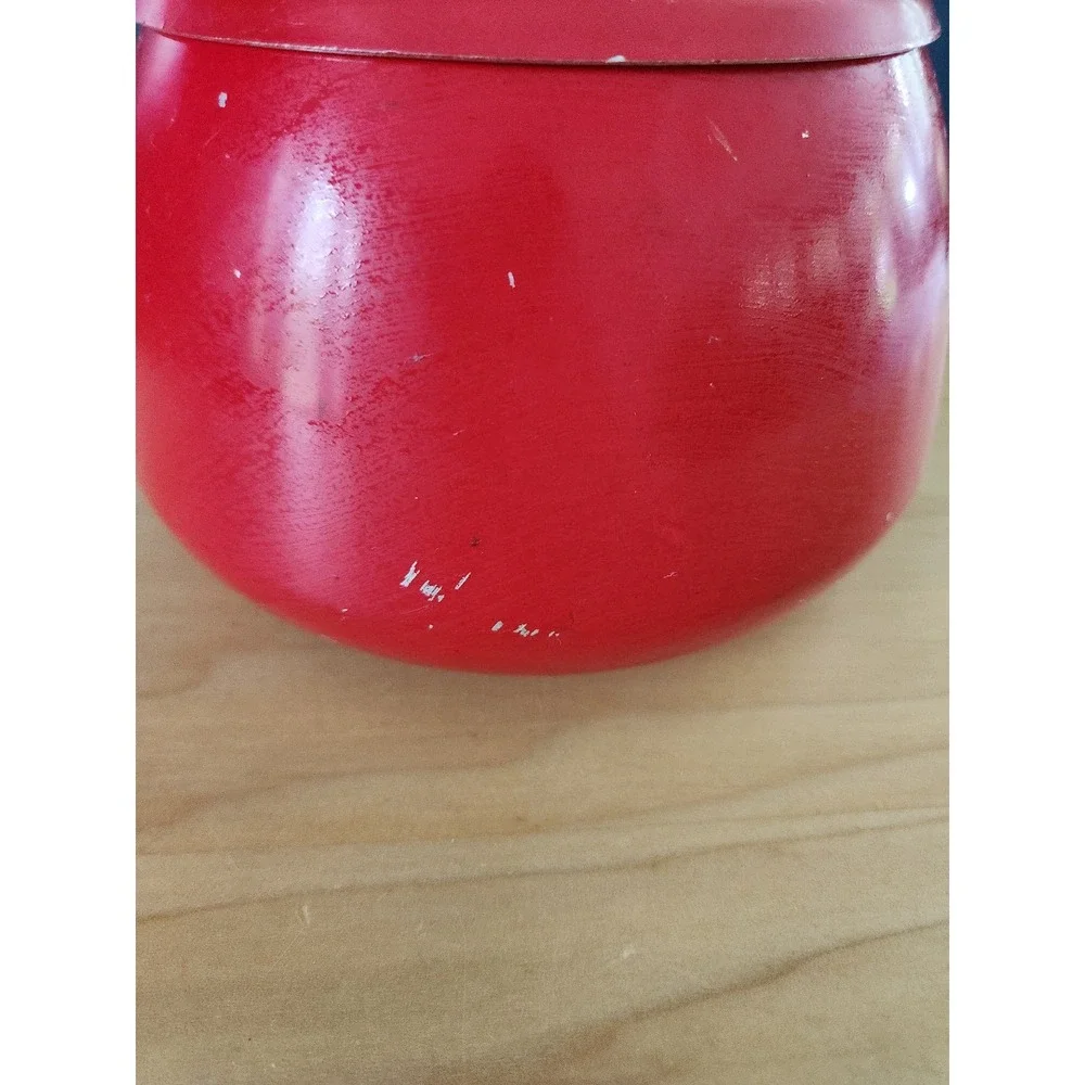 70s Red Fondue Pot‎